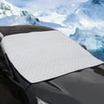 thumbnail image 4 of Cubierta Para Parabrisas Nieve Sombra Magnética Polvo De Escarcha Resistente A La Lluvia Impermeable Resistente Al Viento Material Duradero Cubi Soledad Cubierta de hielo de nieve para parabrisas de coche, 4 of 9