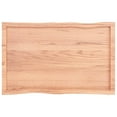 thumbnail image 3 of vidaXL Table Top Light Brown 100x60x(2-6)cm Treated Solid Wood Live Edge, 3 of 5