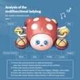 thumbnail image 6 of Baby Crawling Toys 6-12 Months, Musical Ladybug Crawling Toy for Infants 12-18 Months, Early Education Light Up Music Walking Toys, Montessori Toys for Boy Girl Gift (Red), 6 of 8