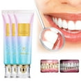 thumbnail image 1 of Pasta de dientes blanqueadora, limpiadora, aliento fresco, dientes brillantes, pasta de dientes con aroma a melocotón, 100 g., 1 of 9