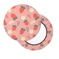 thumbnail image 2 of Gukieu Strawberry Floral Print Round Chair Cover, Dust-proof and Non-slip Bar Chair Protective Cover, Suitable for Bars, Restaurants, Offices-13 inch, 2 of 7