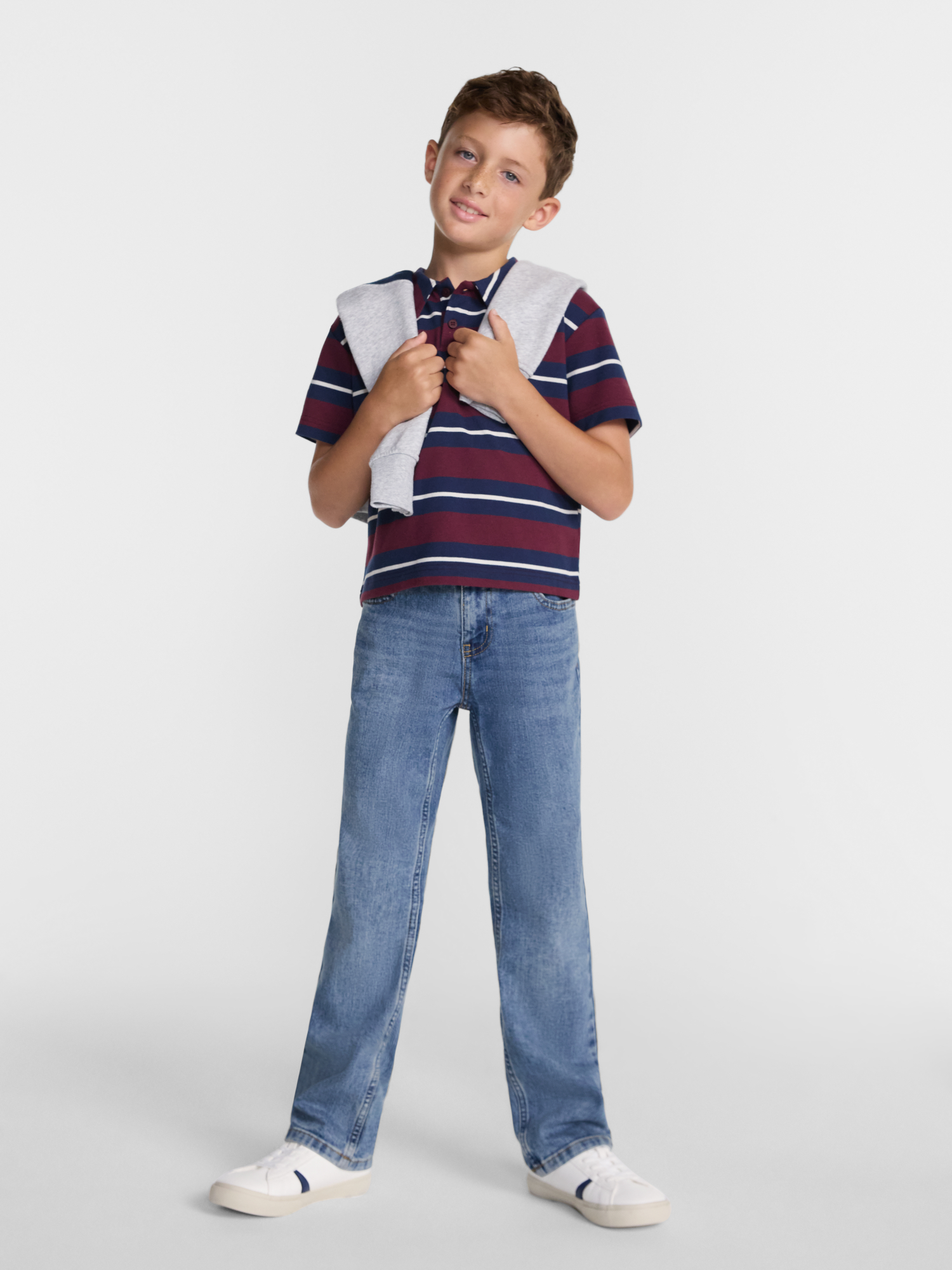 Wonder Nation Boys Vintage-Inspired Distressed Straight Fit Jeans photo 2