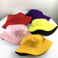 thumbnail image 2 of SikaFu Cotton Double Sided Solid Color Bucket Hat Fisherman Hat Outdoor Travel Hat Sun Cap Hats for Men and Women 182, 2 of 6