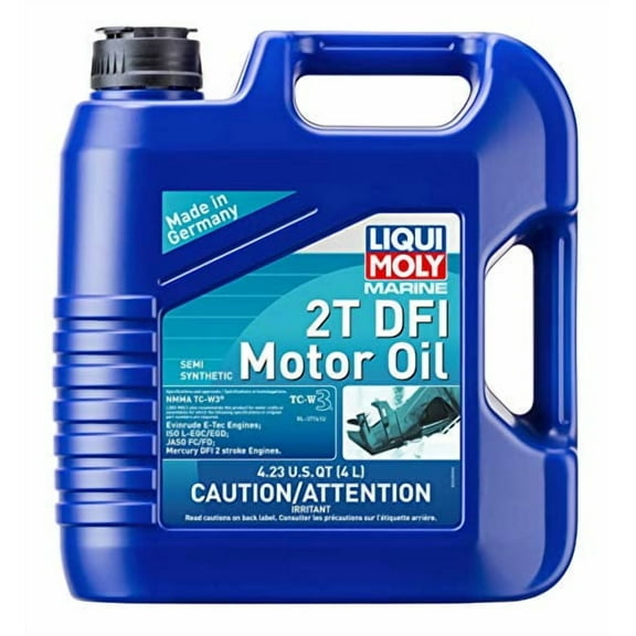 Liqui Moly Marine 2T DFI Semi-Synthetic Motor Oil, 4 Liter Canister