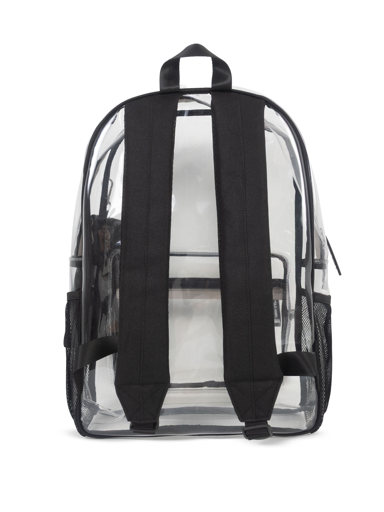 U.S. Polo Assn. Unisex Kid's 18" Clear Backpack, Black