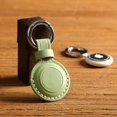 thumbnail image 5 of Genuine Leather Airtag Holder Suitable For Apple Airtag Keychain Leather, Small Air Tag Holder With Key Rings, Protective Airtag Case Cover Accessorie, 5 of 5