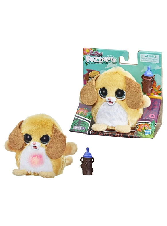 furReal Fuzzalots Puppy Color-Change Interactive Feeding Toy, Ages 4 and up