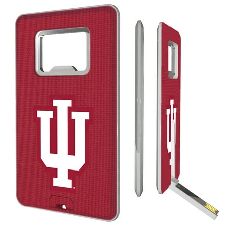 Indiana Hoosiers 16GB Credit Card Style USB Bottle Opener Flash Drive - No
