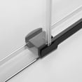 thumbnail image 4 of Serene Valley 56 x 74 Inch Big Roller Sliding Shower Door, Matte Black, 4 of 8