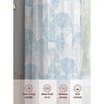 thumbnail image 5 of Ocean Shell Sheer Curtains 45 Inch Length 2 Panels Set, Summer Coastal Seashells Texture Light Blue Voile Window Treatment Rod Pocket Small Kitchen Curtains Drapes for Bedroom 52"x45"x2, 5 of 7