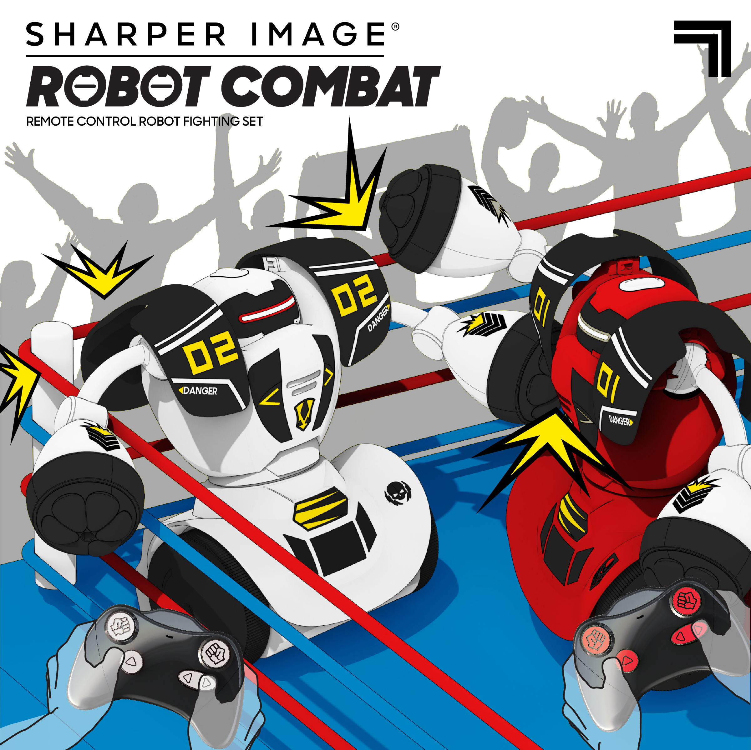 Buy Sharper Image Remote Control Robot Combat Set, Multiplayer RC Toy