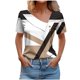 thumbnail image 1 of Tops de Algodón para Mujeres Cuello en V Casual de Manga Corta, Imitación Algodón Primavera Y Blusa de Verano, 1 of 5