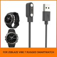 thumbnail image 4 of Cargador USB de 5V 1A Cable de 60 cm Cargador negro Accesorios inteligentes para Zeblaze Vibe 7, 4 of 9