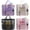 Black + Beige + Pink + Purple, variant on 4Pcs Mesh Beach Bags with Zipper Pocket, Large Beach Tote for Cruise Family Travel Pool Vacation Essentials (Black + Beige + Pink + Purple)
