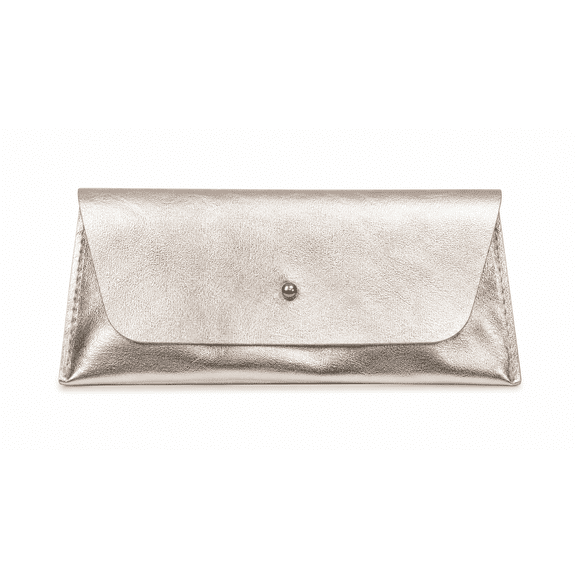 Women's Metallic Envelope Clutch Purse | Elegant Evening Handbag with Snap Button Closure | Slim Party Wallet for Wedding, Bridal, Cocktail, Prom & Special Occasions