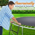 thumbnail image 5 of SereneLife  2 Step Weather Resistant Galvanized Steel Trampoline Climbing Trampoline Safety Ladder 13.0’’ x 4.7’’ x 39.8’’ -inches, 5 of 6