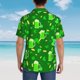 thumbnail image 4 of Fotbe St Patrick's Day2 Camisa Hawaiana para Hombre Unisex – Camisa Casual de Verano con Botones de Manga Corta de Algodón y Lino,3X-Large, 4 of 7