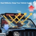 thumbnail image 4 of HUIACONG Eagle Windshield Sunshade, Sun Visor for UV Rays & Heat Protection, Suitable for Wrangler, Compass, Gladiator & Renegade , for Jeep Wrangler | X-Small - 60x21 inches, 4 of 6