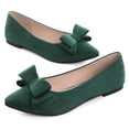 thumbnail image 2 of Zapatos planos SAILING LU para mujer, de gamuza sintética, color verde, talla 9.5, 2 of 6