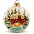 thumbnail image 2 of Clearance Christmas Story Ornament Glowing Ball Hanging, Light-up Sea Glass Decorations, Miniature Christmas Scene in Clear Acrylic Ball, Xmas Tree Ornament for Home, Holiday, 2 of 7