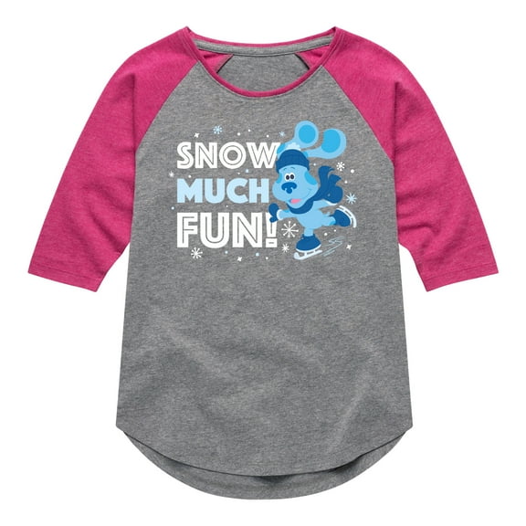 Blue's Clues & You! - Snow Much Fun - Toddler And Youth Girls Raglan Graphic T-Shirt