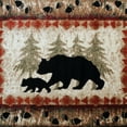 thumbnail image 7 of Masada Rugs Cabin Lodge Area Rug Bear and Cub scene (6 Feet X 9 Feet), 7 of 7