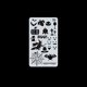 thumbnail image 1 of 1 unid Plantillas de dibujo Diseño hueco Plantilla de material de PET Reutilizable para niños Estudi Irfora No.19, 1 of 7
