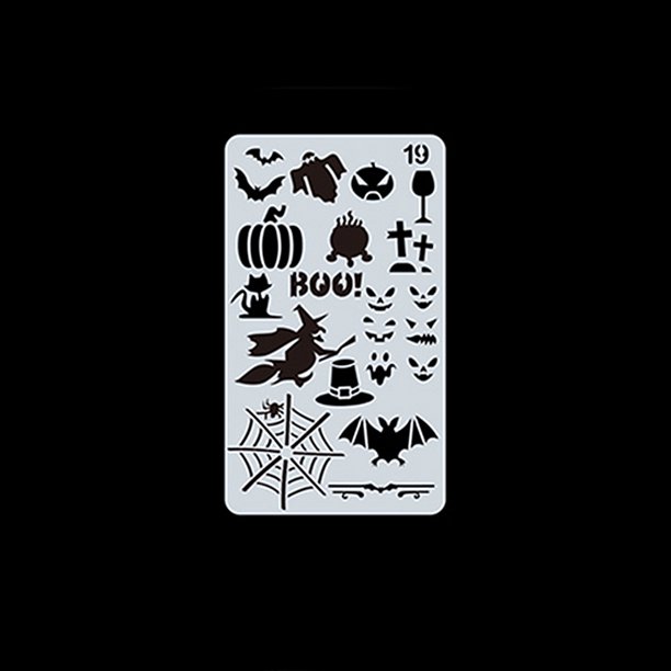 1 unid Plantillas de dibujo Diseño hueco Plantilla de material de PET Reutilizable para niños Estudi Irfora No.19