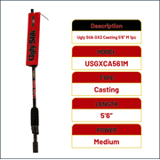 Ugly Stik GX2™ Casting Rod, 5'6 Medium Fishing Rod