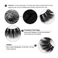 thumbnail image 7 of Lashes 100% Real Mink 3D luxurious False Eyelashes Hand-made Natural Long Cross False Lashes for Makeup 1 Pair Pack (No.A11), 7 of 7