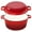 Red, variant on Hawsaiy 2-in-1 Cast Iron Dutch Oven Pot, Enameled Pots with Lid for Bread Baking, Cooking, Stewing, Heavy-Duty & Nonstick, Oven Safe up to 500°F, Dual Handles, Works on All Stovetops,Red