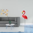 thumbnail image 2 of Estatua de flamenco para pared, diseño de pájaro de madera, estaca para jardín, escultura, adorno, hecha de madera y HDPE, adecuada para salas de esta, 2 of 8