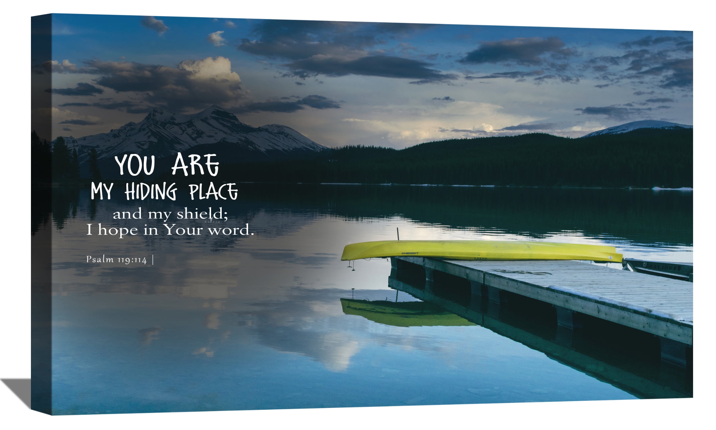 My Hiding Place Inspirational Christian Artwok Bible Verse Quotes