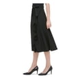 thumbnail image 3 of Calvin Klein Womens Ruffled Wrap A-Line Skirt Black 10, 3 of 3