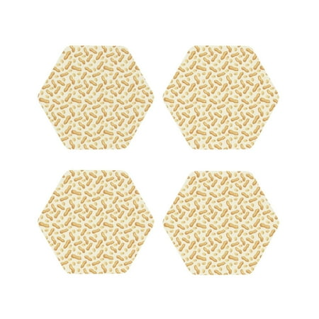 

Kdxio Peanuts3 Funny Coasters 4 Pcs Leather Coasters Housewarming Gifts Protect Furniture from Water Marks Scratch and Damage