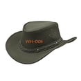 thumbnail image 2 of Genuine Leather Cowboy Western Hat for Men and Women, Classic Style, Comfortable Fit Cowboy Hat, 2 of 4