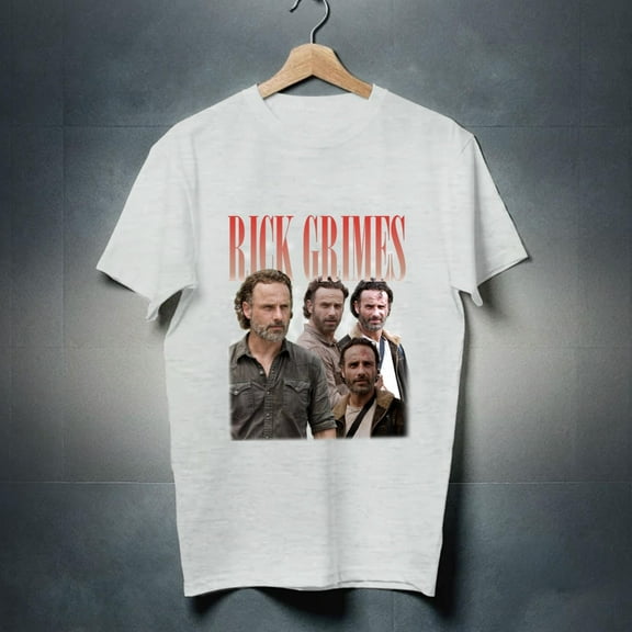vintage Designed just for you, Limited Rick Grimes T-Shirt, UP TO SIZE 3XL.-TH23191