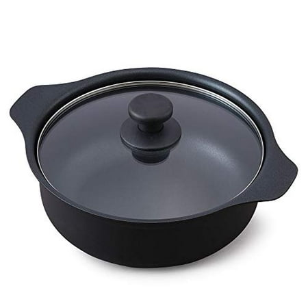 

Iris Ohyama IH stove pot set pot separately 24cm IHKP-P24-B black
