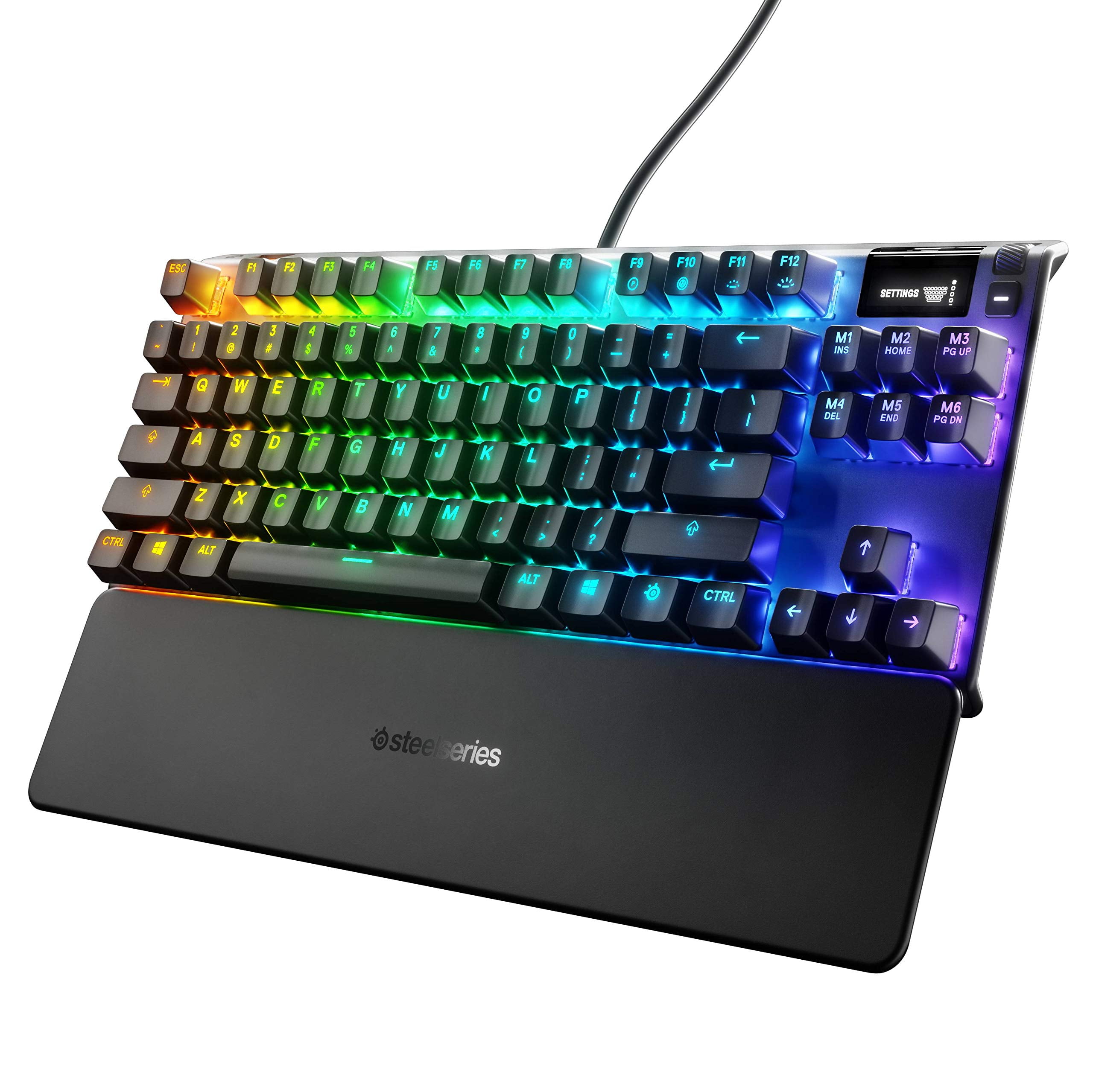 steeleserise APEX 7 TKL ロジクール　504h SteelSeries Apex 7 TKL Compact Mechanical Gaming Keyboard, OLED