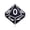 Silver / Black, variant on D10 Ten-Sided Die Hard Enamel Lapel Pin