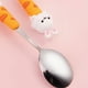 thumbnail image 4 of Cucharilla de café redonda de acero inoxidable grande – Utensilio de postre mono • Acabado pulido • Vajilla divertida y caprichosa para adultos • Paquete de cuchara individual lista para regalar, 4 of 5
