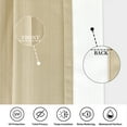 Easy-Going 100% Blackout Curtains with Grommets, Faux Linen, Light Block, Thermal Insulated, 52 ...