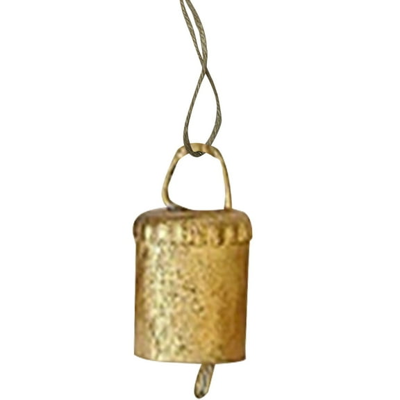 6-Piece Assorted Vintage Cowbell Christmas Decor Set,Holiday Decor with Festive Ribbons Bells Jingle to Boost Holiday Spirit, for Rural, Country Rustic Christmas Themes Holiday Decor,A