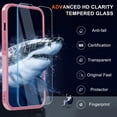 thumbnail image 3 of Funda RMOCR para iPhone 16E con protector de pantalla rosa, 3 of 7