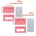 thumbnail image 1 of BOGO 50% off|2 sets Pickme Valentine's Day Scratch Card with Handwritten Creative Interactive Games Diy Homemade Coated Scratch Card, Valentine's Day Pink Scratch Card Set 20Pcs, C, 1 of 4