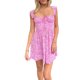 thumbnail image 3 of Lucakuins - Mini vestido de verano para mujer, sin mangas, lazo frontal, busto fruncido, estampado floral, vestido corto de línea A, ropa de playa Lucakuins  moda, 3 of 5