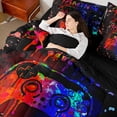 thumbnail image 4 of Castle Fairy Video Game Twin Bedding Sets,Abstract Ombre Gamer Bedding Comforter Set, 4 of 8