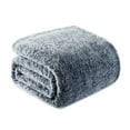 thumbnail image 5 of Exclusivo Mezcla Plush Fuzzy Fleece Queen Size Blanket, Super Soft Fluffy and Thick Blankets (Mixed Navy Blue, 90"x90"), 5 of 7