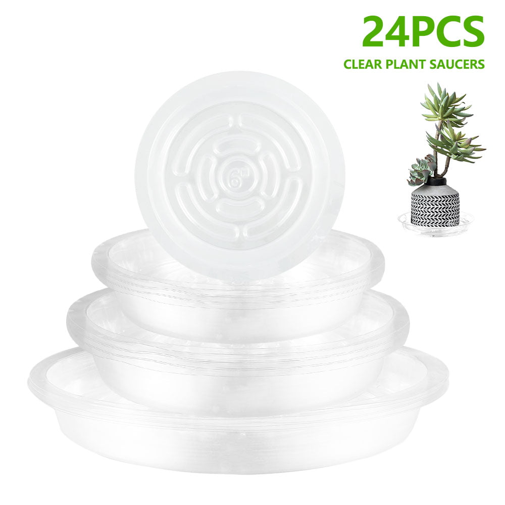 Round Flower Plant Saucer Drip Planter Tray Base Plate Garden Recyclable 
