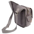 thumbnail image 3 of Bolso Bandolera de Hombro de Lona Vintage KAUKKO SG255-Gray, 3 of 5